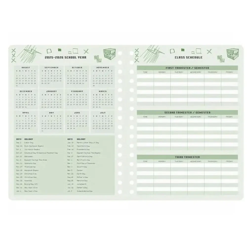 Insight Editions, Minecraft Mobs 2025- 2026 Academic Planner